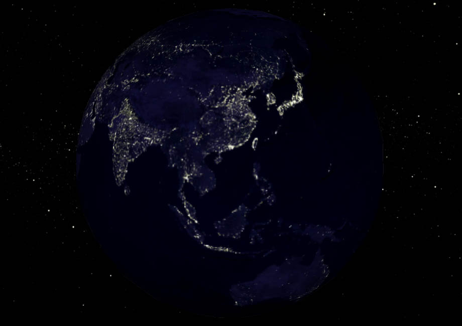 Asia at Night